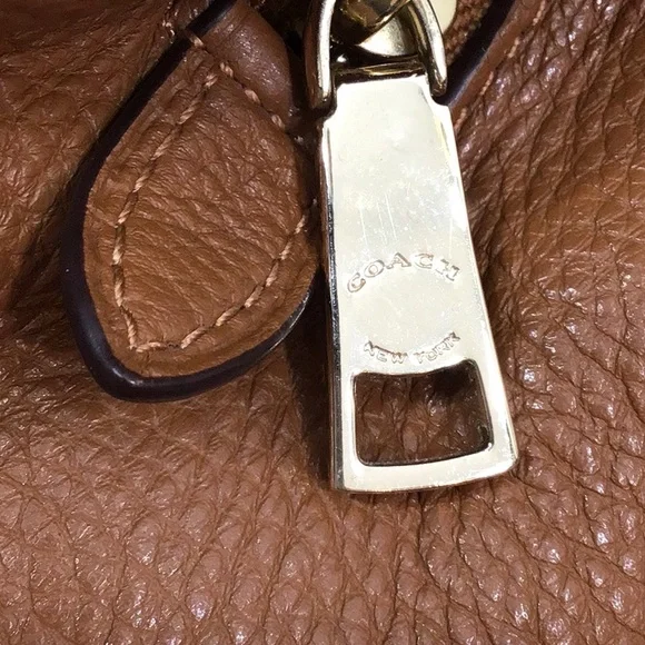 Coach Madison Phoebe cognac shoulder bag
